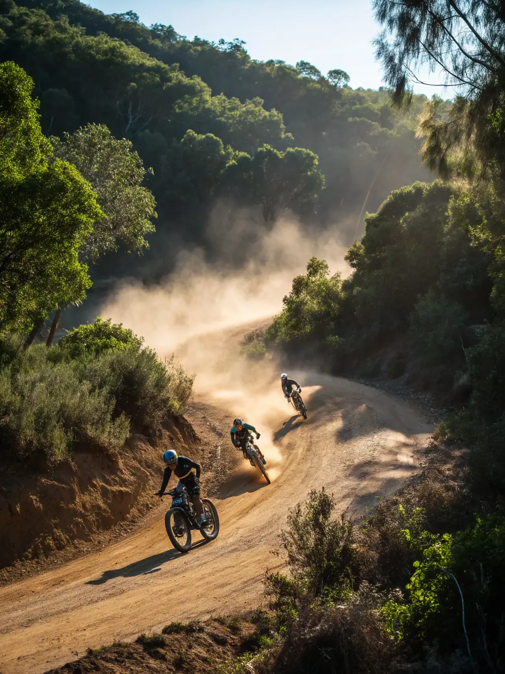 A dynamic shot of a quad competition, capturing the excitement and competitive spirit of the event.